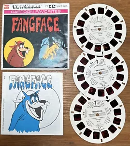 Vintage gaf K66 Fangface Fang Face Cartoon TV Show view-master 3 Reels Packet - Picture 1 of 8