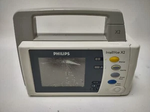 Philips IntelliVue X2 M3002A Portable Patient Monitor with Cracked Screen - Picture 1 of 16