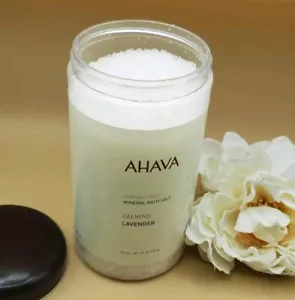 Ahava Deadsea Salt Mineral Bath Salt Calming Lavender 32 fl oz New Not Sealed - Picture 1 of 5