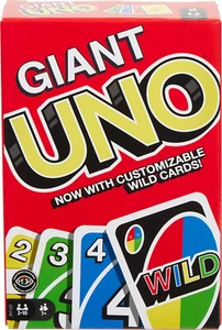 Mattel Games Giant UNO Card Game for Kids, Adults & Family Night with Oversized - Picture 1 of 12