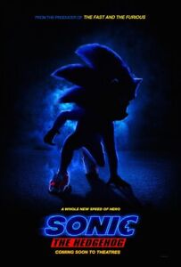 SONIC THE HEDGEHOG 2 - Sega CINEMARK 2022 RARE 11x17 MOVIE poster