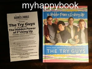 SIGNED The Hidden Power of F*cking Up by The Try Guys, Keith Habersberger, Ned - Imagen 1 de 9