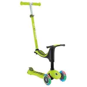 Globber Go•Up Sporty Lights 3-in-1 Scooter 3 Wheels Adjustable Kids Ages 15m-7+