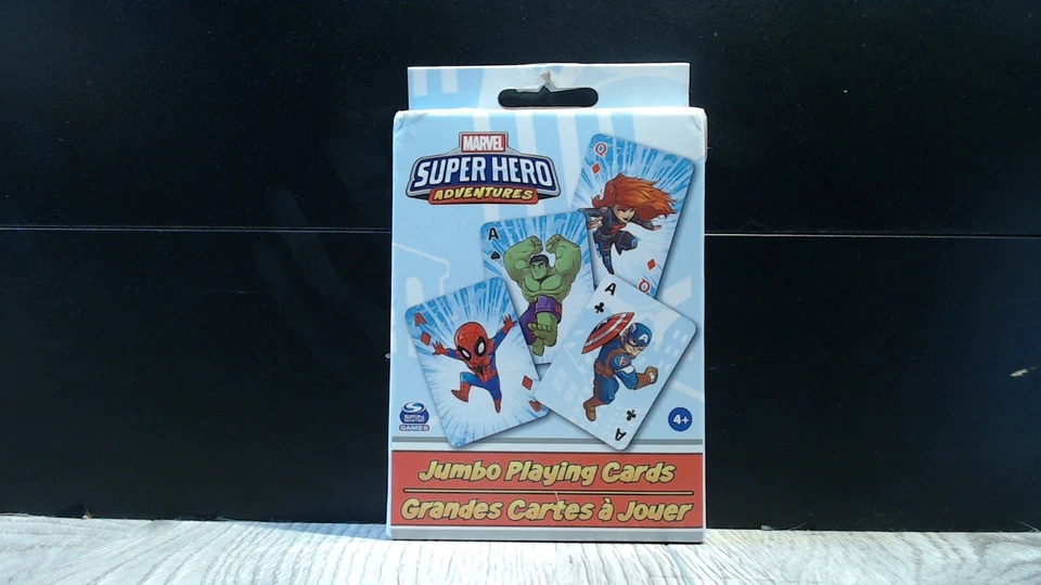 Marvel Super Heros Jumbo Playing Cards - Avengers Spiderman Ironman Hulk 4