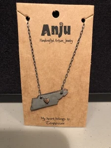 ANJU My Heart Belongs To Tennessee Artisan Necklace Rustic - Picture 1 of 3
