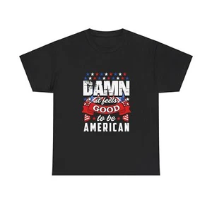 Good To Be An American USA Patriotic Unisex Heavy Cotton Tee - Picture 1 of 17