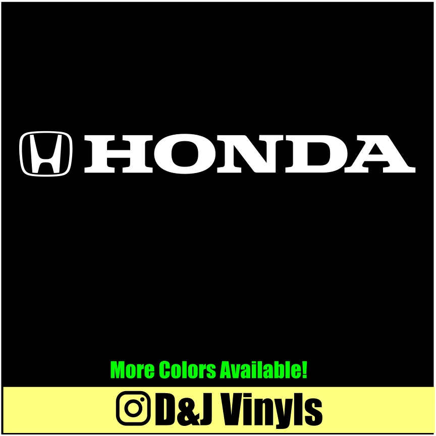 Calcomanía adhesiva de vinilo para banner parabrisas HONDA 41x5 Foto 1 de 1
