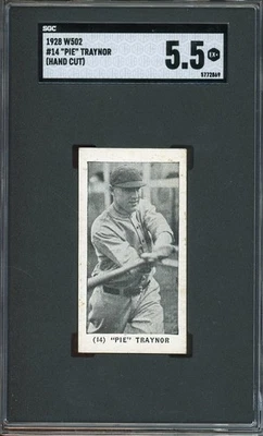 1928 W502 #14 "Pie" Traynor HOF EX+ SGC 5.5 Pittsburgh Pirates 2869 - Image 1 of 2