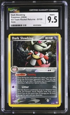 CGC 9.5 Dark Slowking EX Team Rocket Returns 9/109 Holo Pokemon Card - Image 1 of 2