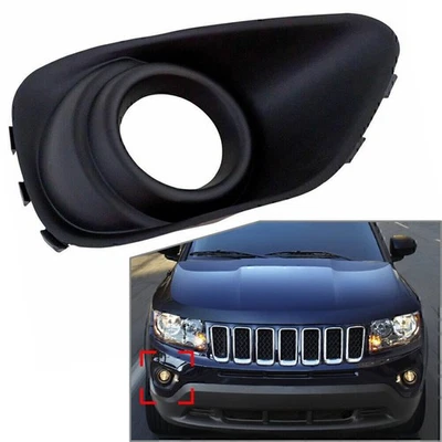 Rechte Seite Frontstostange Nebelscheinwerfer Blenden für Jeep Compass 2011-17 - Bild 1 von 4