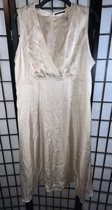 Elie Tahari Everly Sleeveless V Neck Dress Size 16 $298 NWT - Picture 1 of 9
