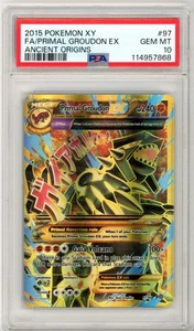 PSA GEM MT 10 Primal Groudon EX (Shiny Full Art) 97/98 XY - Ancient Origins Holo - Bild 1 von 2
