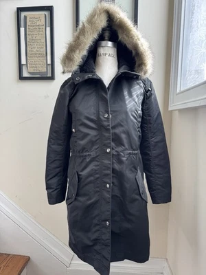 Madewell женщин поле парка куртка черный размер XS очень маленький подержанный - Изображение 1 из 4