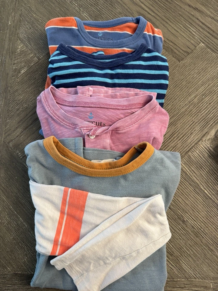 Crew Cut By J.Crew Boys Long Sleeve Four Pack T-Shirts Size 10 To 11 ￼ - Image 1 of 4