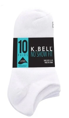 K Bell женщин носки не показать подпись без скольжения карман каблук мягкий хлопок 10 пар - Изображение 1 из 4