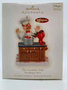 Adorno de chef sueco Muppets 2009 con sonido/caja original y baterías - Imagen 1 de 2