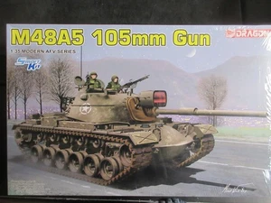 DRAGON SMART KIT 1/35 M48A5 SERBATOIO PATTON 105mm PISTOLA #3611 sigillato in fabbrica - Foto 1 di 2