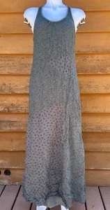 Ella Moss EDFZ10873 Made in USA Rayon Green Maxi Dress Size S - Picture 1 of 10