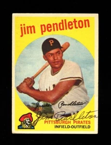 1959 TOPPS JIM PENDLETON #174 PIRATES SIGNED AUTOGRAPH VINTAGE - Picture 1 of 1