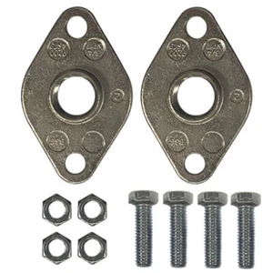 B&G 1 1/4" Stainless Steel Pump Flange (Pair) - Picture 1 of 2