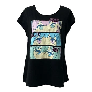 Girls 3XL Anime Shirt Wound Up Black Short Sleeve Scoop Neck - Picture 1 of 6