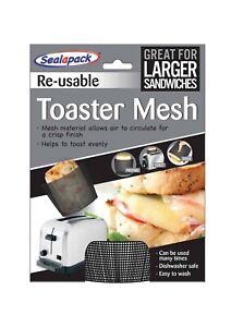 REUSABLE TOASTER TOASTIE MESH SANDWICH TOAST BAGS | POCKETS TOASTABAGS TOASTY