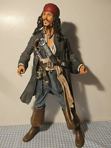 NECA Pirates of the Caribbean CAPTAIN JACK SPARROW 1:4 Scale Talking 18" Figure - Picture 1 of 11