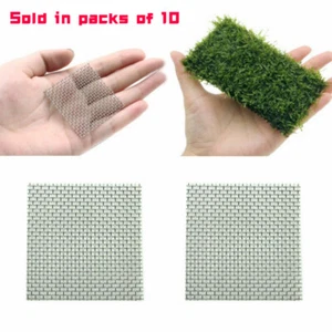 10Pcs Aquarium Aquatic Wire Mesh Fish Tank Plant Moss Stainless Steel Pad - Picture 1 of 13