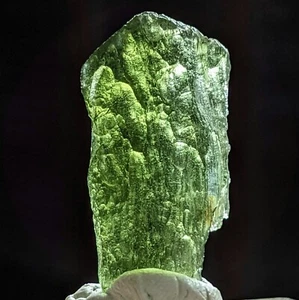 MOLDAVITE Tektite Genuine Crystal Synergy 12 Certified Authentic Chlum Certified - Picture 1 of 8