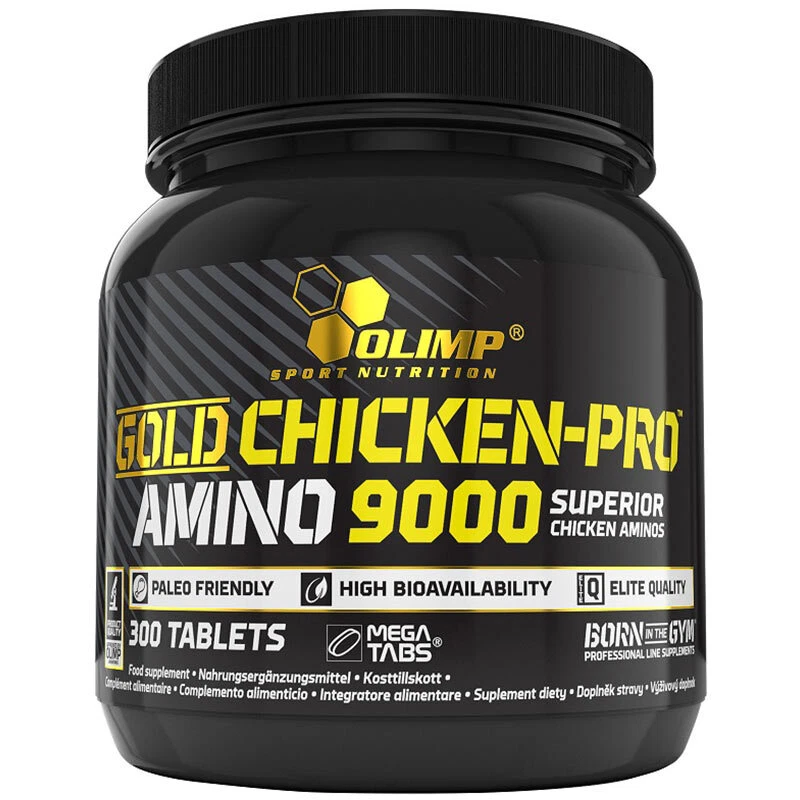 (80,33 EUR/kg) Olimp Gold Chicken-Pro Amino 9000 300 Tabletten Aminosäuren - Bild 1 von 1