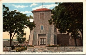 Postal Iglesia San Miguel Santa Fe Nuevo México Casi Nuevo - Imagen 1 de 2