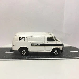 ERTL CAT Caterpillar Parts Van White Black w/Logo 1:64 1989 Loose Vintage VHTF - Picture 1 of 12