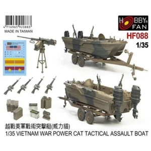 Hobbyfan #HF088 1/35 VIETNAM WAR POWER CAT Tactical Assault Boat - Picture 1 of 4