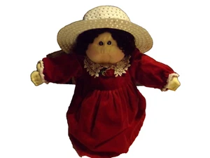 SOFT SCULPTURED CABBAGE PATCH KID GIRL DOLL85 BROWN LOOP XAVIER ROBERT birth cer - Picture 1 of 11