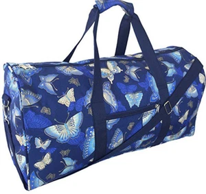Borsone donna 22" stampa farfalla palestra danza allegria viaggio trasporto - oro - Foto 1 di 2