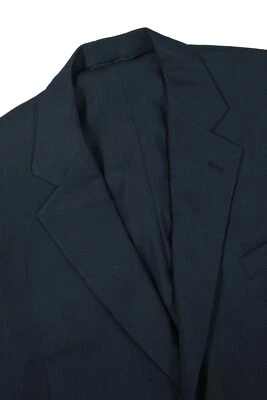 Men's 54 XL Loro Piana Winter Tasman Super 130's Wool Blue Nail Head Suit - Image 1 of 4