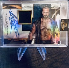 Drew McIntyre 2020 Topps Fully Loaded WWE Authentic Turnbuckle Pad Relic Auto