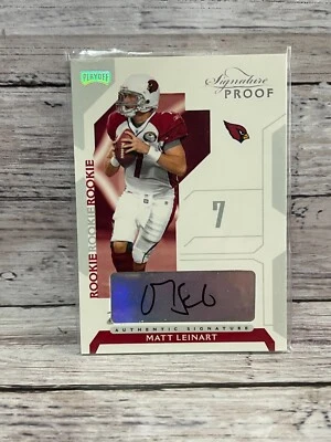 2006 Playoff NFL Playoffs Signature Proofs Silver Autographs #72 Matt Leinart - Image 1 of 2