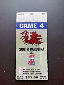 SC GAMECOCKS VS OLE MISS 2004 FOOTBALL GAME TICKET STUB G21 - Bild 1 von 3