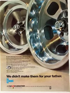 1973 E. T. Mags Rims Wheels Print Ad The Lee Eliminators - Picture 1 of 2