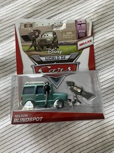 Disney Pixar Cars Deluxe Nelson Blindspot Racing Sports Network - Picture 1 of 2