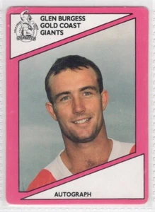 🔥 1988 Scanlens GLEN BURGESS  ( GOLD COAST GIANTS ) 125 of 144 🔥 - Picture 1 of 1
