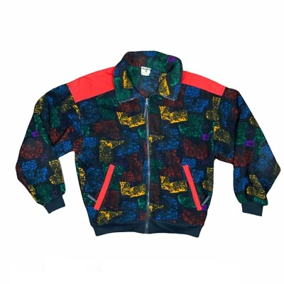Vintage Obermeyer Jacket Mens Colorblock Retro Fleece Full Zip - Size M Jackpot - Image 1 of 4