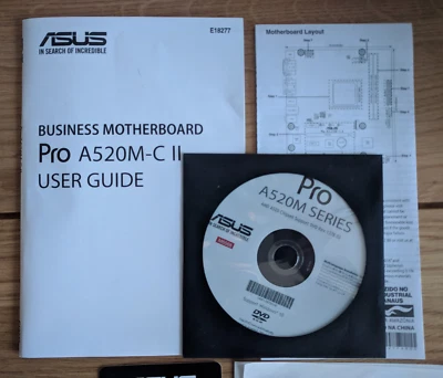 ASUS Pro A520M-C II/CSM Manuals Documentation + Support / Applications DVD-ROM - Image 1 of 3