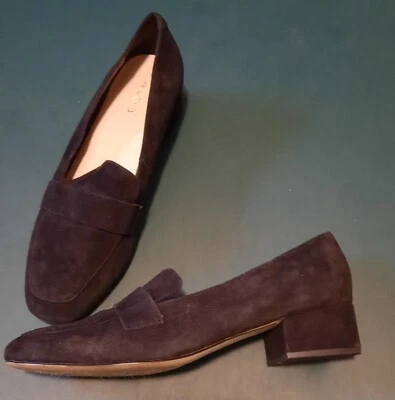 Mocasín de tacón Aldo negro de gamuza para mujer 8,5 Foto 1 de 4