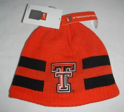 Texas Tech University TTU Red Raiders YOUTH Winter Beanie Hat Cap Reversible - Image 1 of 3