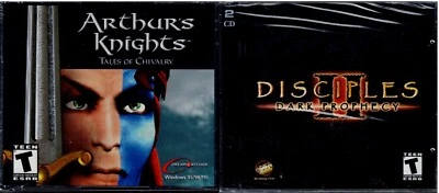Disciples II Dark Prophecy and Arthur's Knights Tales of Chivalry Pc New XP - Image 1 of 2
