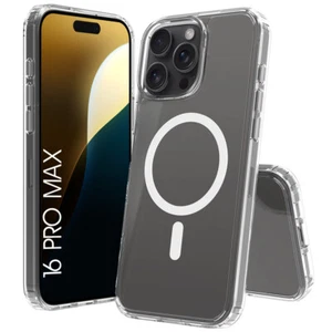 Coque pour iPhone 16, 16e,16 pro 15 Pro, 14/13/12 -Coque avec Cercle Magnétique - Photo 1/11