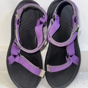 Teva Sandals Shoes Womans Size 9 Hiking Trail Black Purple Sport F27013H - Picture 1 of 14