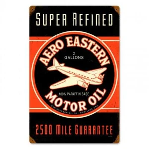 Neu Aero Eastern Motor Oil Classic Vintage rustikal Metall Werbeschild PTS126 - Bild 1 von 1